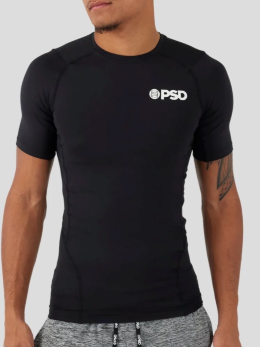 PSD | Compression Tee Short Sleeve-Black-Size M